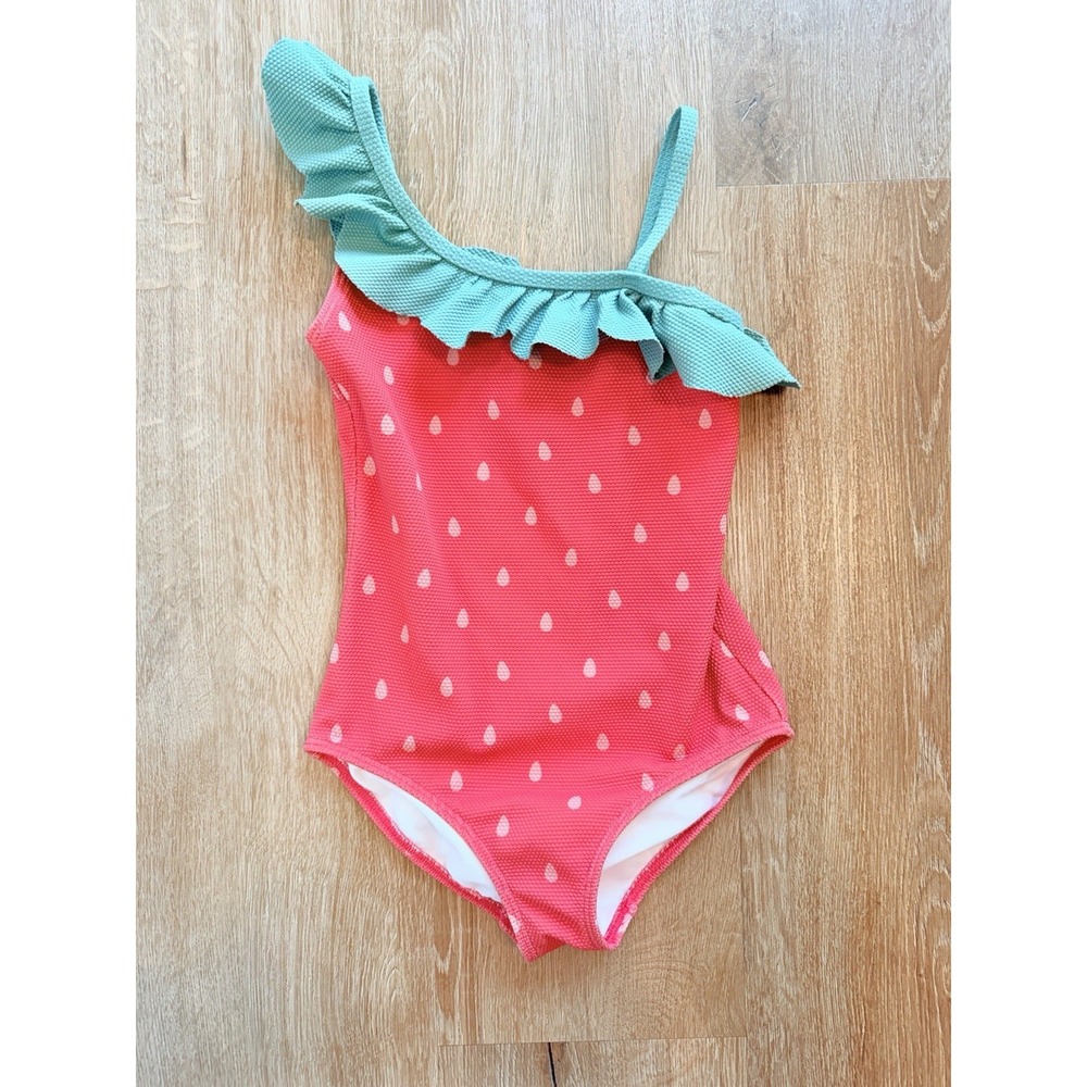 Mini Boden Kids Swimsuit Watermelon Ruffles Size 7-8y  (128)
